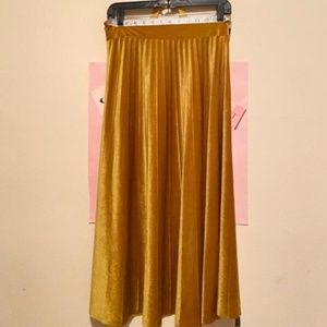 Velvet Skirt Small Boho Western Bohemian Skirt Siz